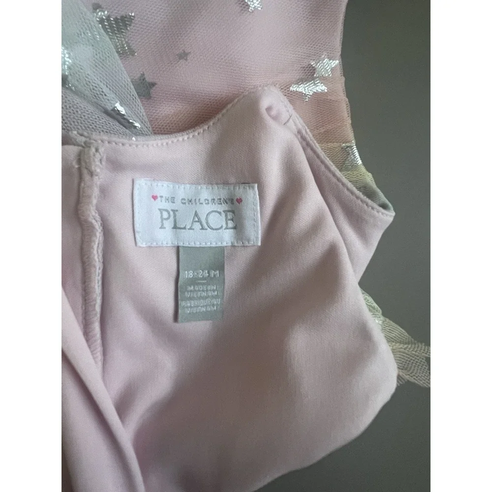 The Children's Place Star Tulle Dress Pink Girl 18-24M